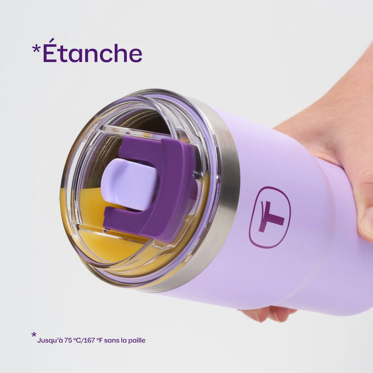 Big T tumbler 630 ml (lilas) - Image 3