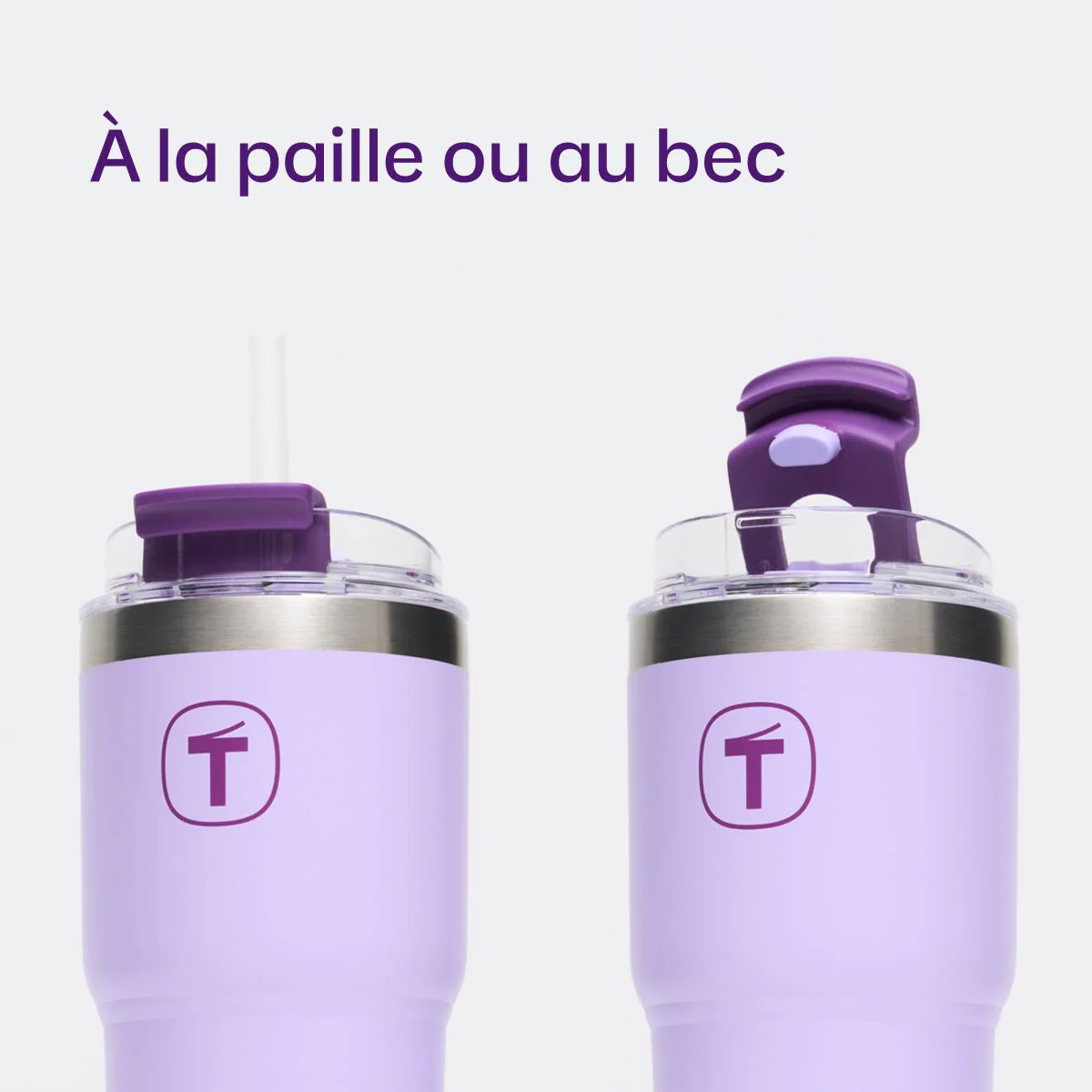 Big T tumbler 630 ml (lilas) - Image 5