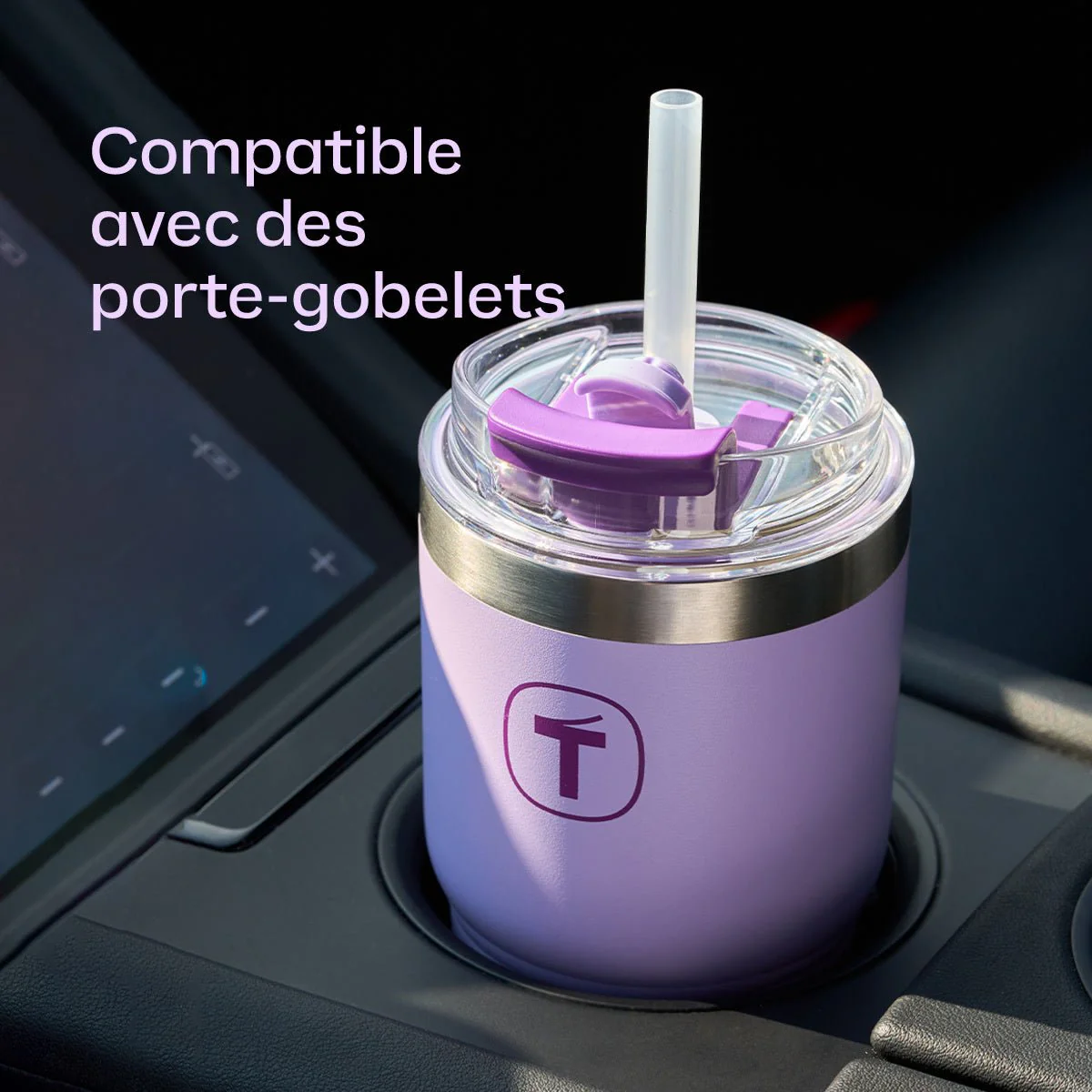 Big T tumbler 630 ml (lilas) - Image 7