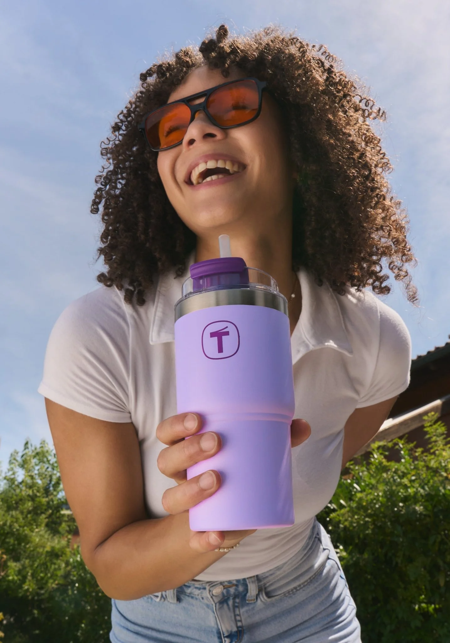 Big T tumbler 630 ml (lilas) - Image 8