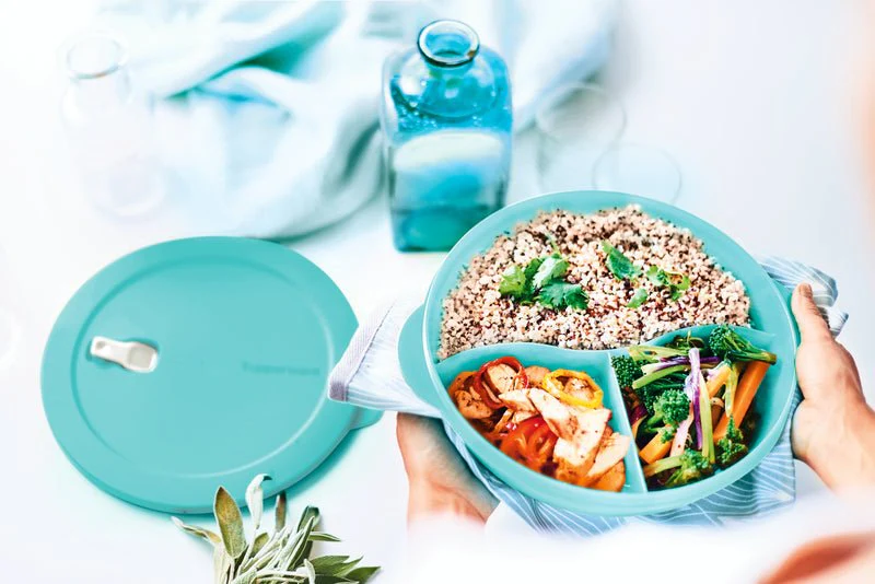 Grande assiette 3 compartiments CrystalWave 1,4 l
