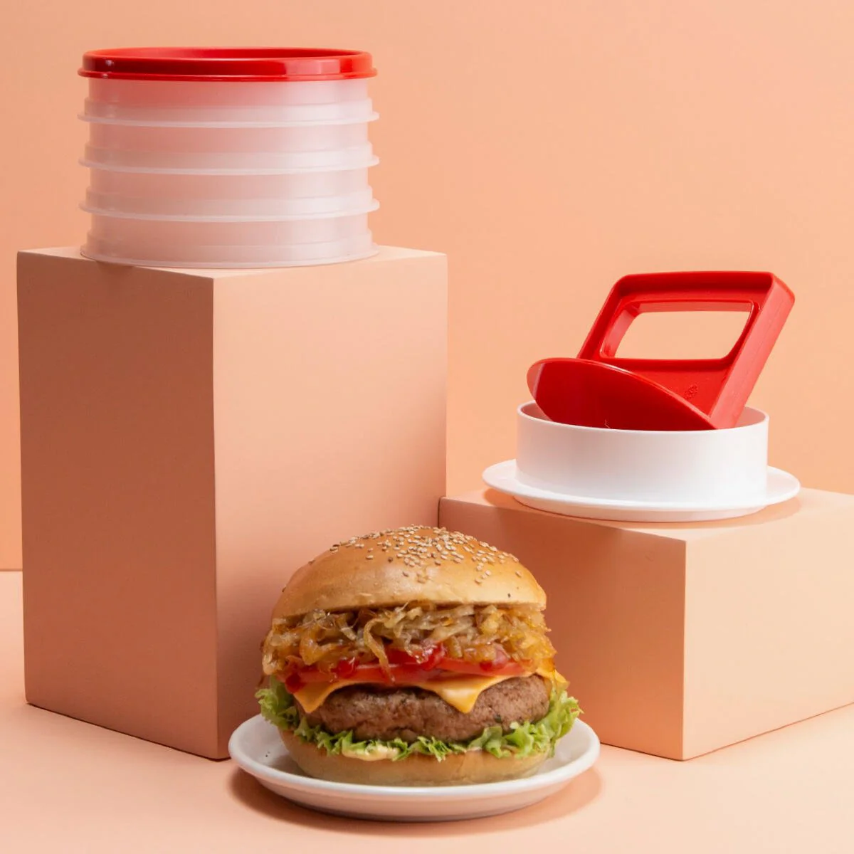 Set de 4 boîtes congélation Hamburger - Image 4