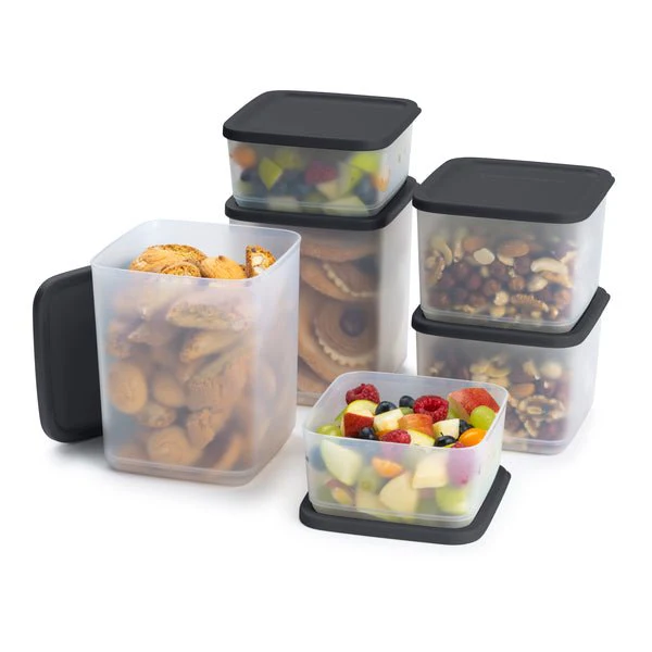 Set de 6 boîtes Cubix (2 x 250 ml, 2 x 1 l, 2 x 1,8 l)